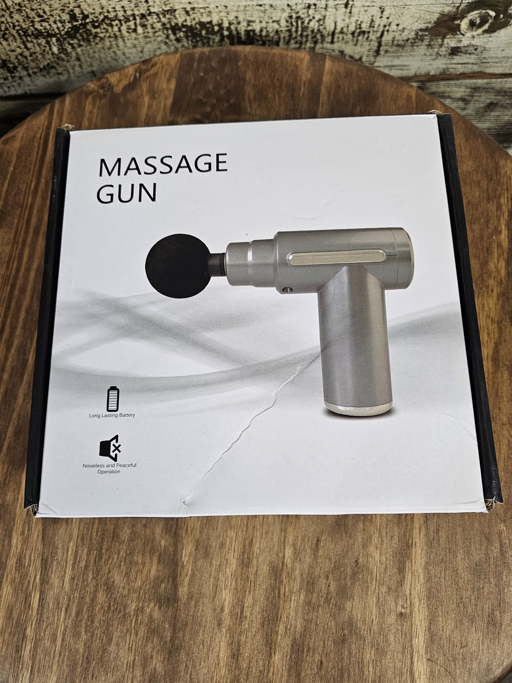 Silver Massage Gun with Attachments